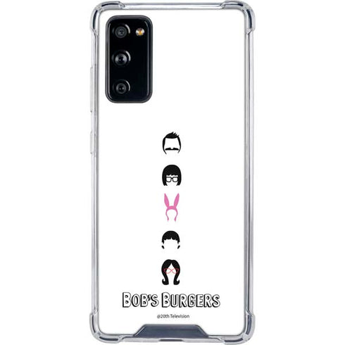 Bobs Burgers Silhouette Galaxy S20 FE Clear Case